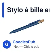 Stylo à bille en aluminium recyclé Kira - Miniature 36