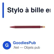 Stylo à bille en aluminium recyclé Kira - Miniature 40