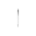 Variante blanc - Stylo à bille personnalisable en aluminium recyclé - Maelavec logo