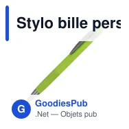 Stylo bille personnalisable en aluminium soft touch avec logo - Toulouse - Miniature 6