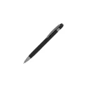 Variante Noir - Stylo bille personnalisable en aluminium soft touch avec logo - Toulouse