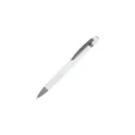 Variante Blanc - Stylo bille personnalisable en aluminium soft touch avec logo - Toulouse