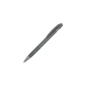 Variante Gris - Stylo bille personnalisable en aluminium soft touch avec logo - Toulouse