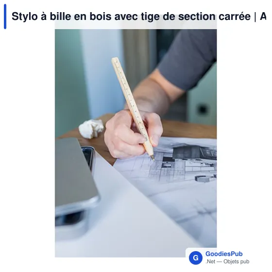 Stylo à bille en bois personnalisable avec logo | Arisoa - Image 2