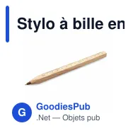 Stylo à bille en bois personnalisable avec logo | Arisoa - Miniature 3