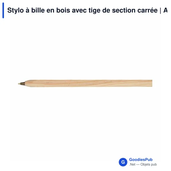 Stylo à bille en bois personnalisable avec logo | Arisoa - Image 5