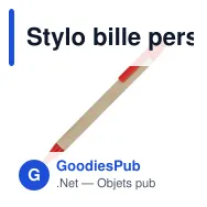 Stylo bille personnalisable en ABS recyclé avec logo - Papier - Miniature 4