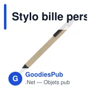 Stylo bille personnalisable en ABS recyclé avec logo - Papier - Miniature 7