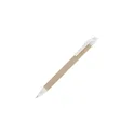 Variante Blanc - Stylo bille personnalisable en ABS recyclé avec logo - Papier