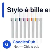 Stylo à bille en plastique - Miniature 4