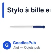 Stylo à bille en plastique - Miniature 5