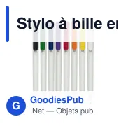 Stylo à bille en plastique - Miniature 7