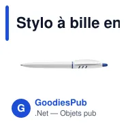 Stylo à bille en plastique - Miniature 9