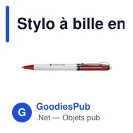 Stylo à bille en plastique Raja Norina - Miniature 12