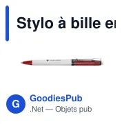 Stylo à bille en plastique Raja Norina - Miniature 4