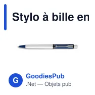 Stylo à bille en plastique Raja Norina - Miniature 9
