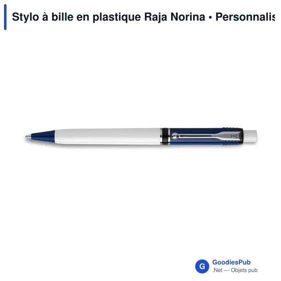 Stylo à bille en plastique Raja Norina - Image 9