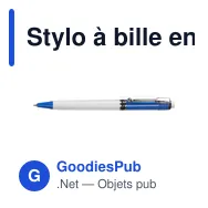 Stylo à bille en plastique Raja Norina - Miniature 10