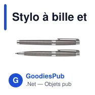 Stylo à bille et roller personnalisable avec logo - Charles Dickens® Alan - Miniature 1
