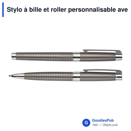 Stylo à bille et roller personnalisable avec logo - Charles Dickens® Alan