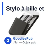 Stylo à bille et roller personnalisable avec logo - Charles Dickens® Alan - Miniature 4