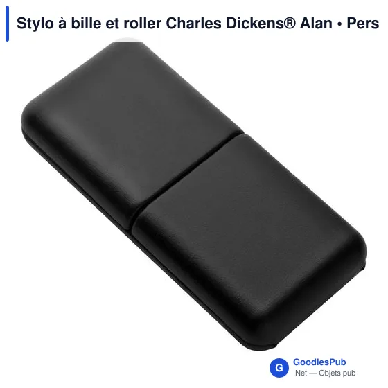 Stylo à bille et roller personnalisable avec logo - Charles Dickens® Alan - Image 5
