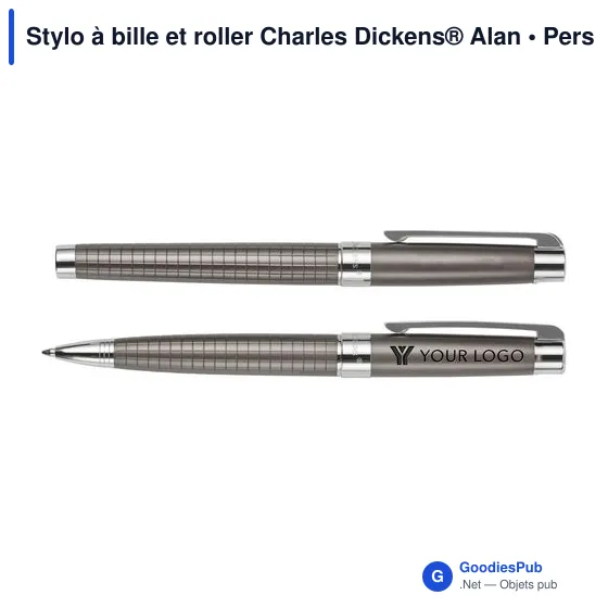 Stylo à bille et roller personnalisable avec logo - Charles Dickens® Alan - Image 9