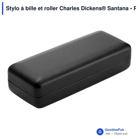 Stylo à bille et roller personnalisable Charles Dickens® Santana avec logo - Image 3