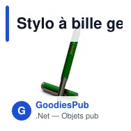 Stylo à bille gel personnalisable avec logo - Geraldine - Miniature 1