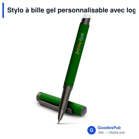 Stylo à bille gel personnalisable avec logo - Geraldine