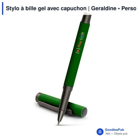 Stylo à bille gel personnalisable avec logo - Geraldine - Image 1