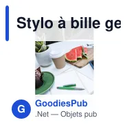Stylo à bille gel personnalisable avec logo - Geraldine - Miniature 2