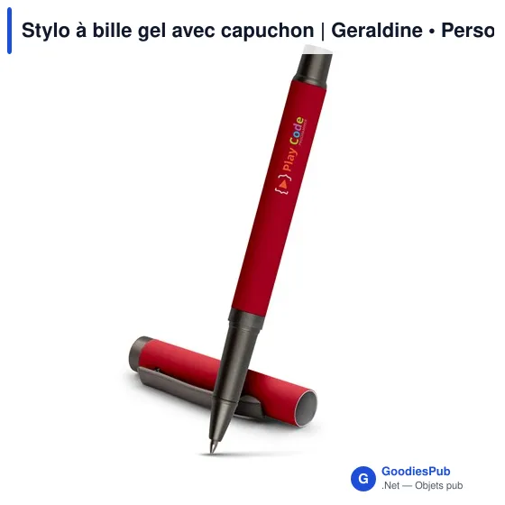 Stylo à bille gel personnalisable avec logo - Geraldine - Image 11