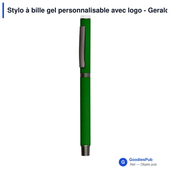 Stylo à bille gel personnalisable avec logo - Geraldine - Image 5