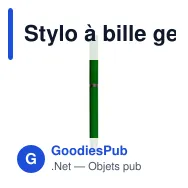 Stylo à bille gel personnalisable avec logo - Geraldine - Miniature 6