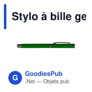 Stylo à bille gel personnalisable avec logo - Geraldine - Miniature 7