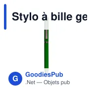 Stylo à bille gel personnalisable avec logo - Geraldine - Miniature 9