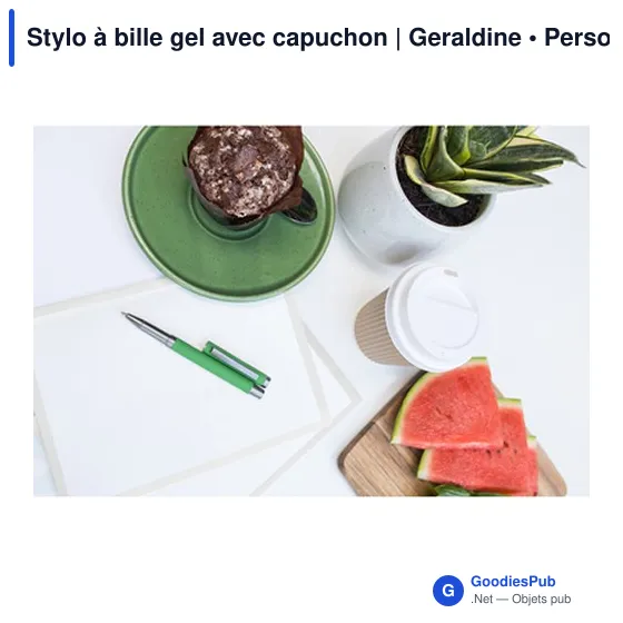 Stylo à bille gel personnalisable avec logo - Geraldine - Image 10