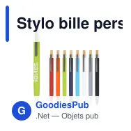 Stylo bille personnalisable en aluminium 100 % recyclé avec logo - Kalmar - Miniature 1