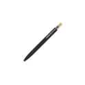 Variante Noir - Stylo bille personnalisable en aluminium 100 % recyclé avec logo - Kalmar