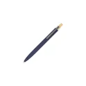 Variante Bleu foncé - Stylo bille personnalisable en aluminium 100 % recyclé avec logo - Kalmar