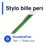 Stylo bille personnalisable avec stylet en ABS recyclé avec logo - Madeira - Miniature 8