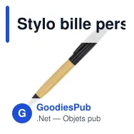 Stylo bille personnalisable en métal et bambou en tube avec logo - Black Tube - Miniature 2