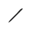 Variante Noir - Stylo bille personnalisable en aluminium soft touch mat avec logo - Paris