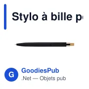 Stylo à bille poussoir laqué en aluminium recyclé Maren - Miniature 13