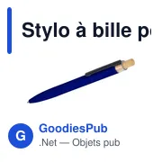 Stylo à bille poussoir laqué en aluminium recyclé Maren - Miniature 6
