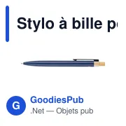 Stylo à bille poussoir laqué en aluminium recyclé Maren - Miniature 51