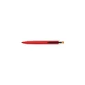 Variante rouge - Stylo à bille personnalisable en aluminium recyclé Maren avec logo
