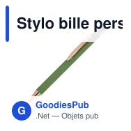 Stylo bille personnalisable en aluminium détails or rose avec logo - Prague - Miniature 7
