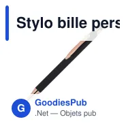 Stylo bille personnalisable en aluminium détails or rose avec logo - Prague - Miniature 8
